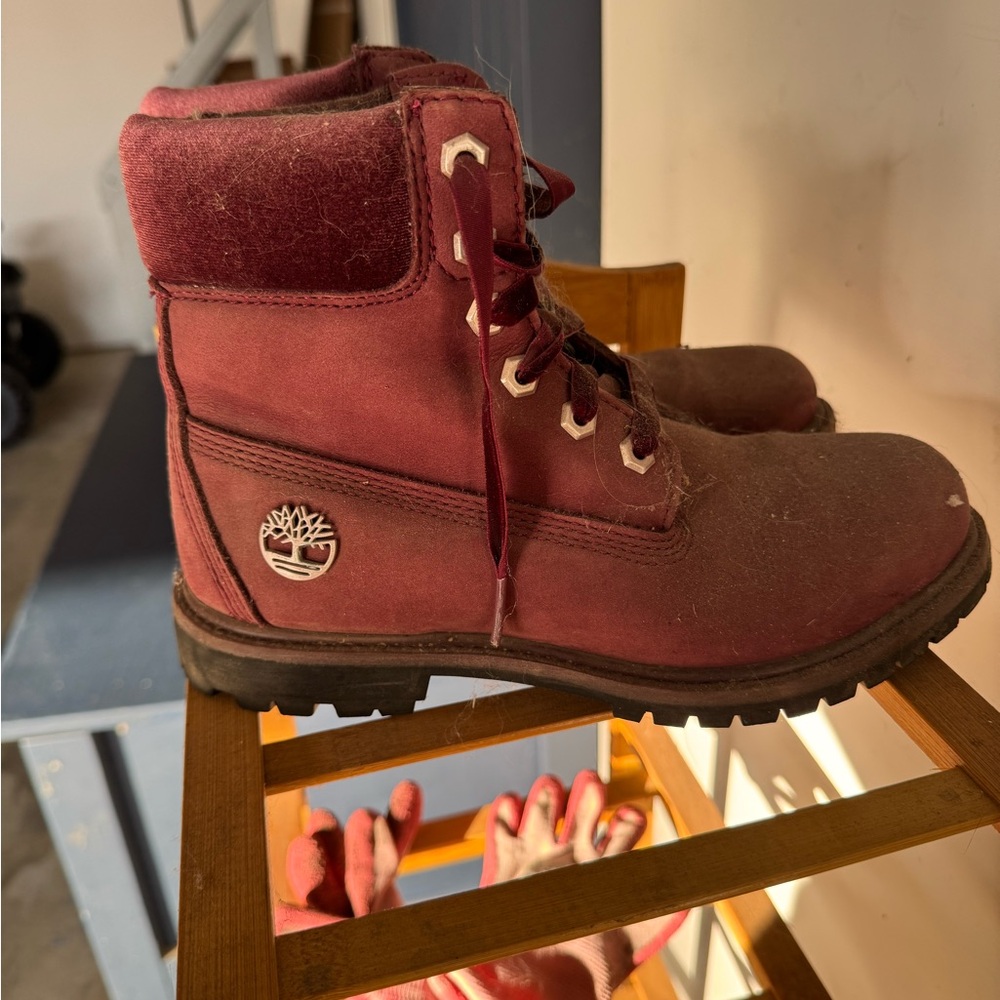 Timberland Burgundy Boots